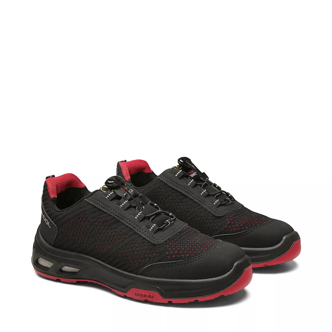 DETROIT ECO BTHT PRETO COM SOLADO VERMELHO TRIDENSIDADE (ESD)