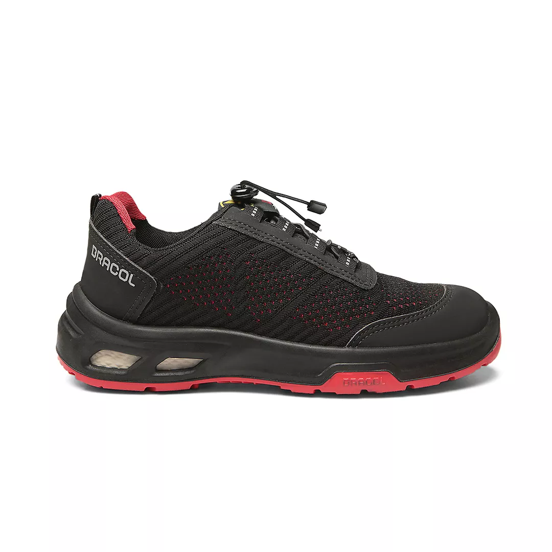 DETROIT ECO BTHT PRETO COM SOLADO VERMELHO TRIDENSIDADE (ESD)