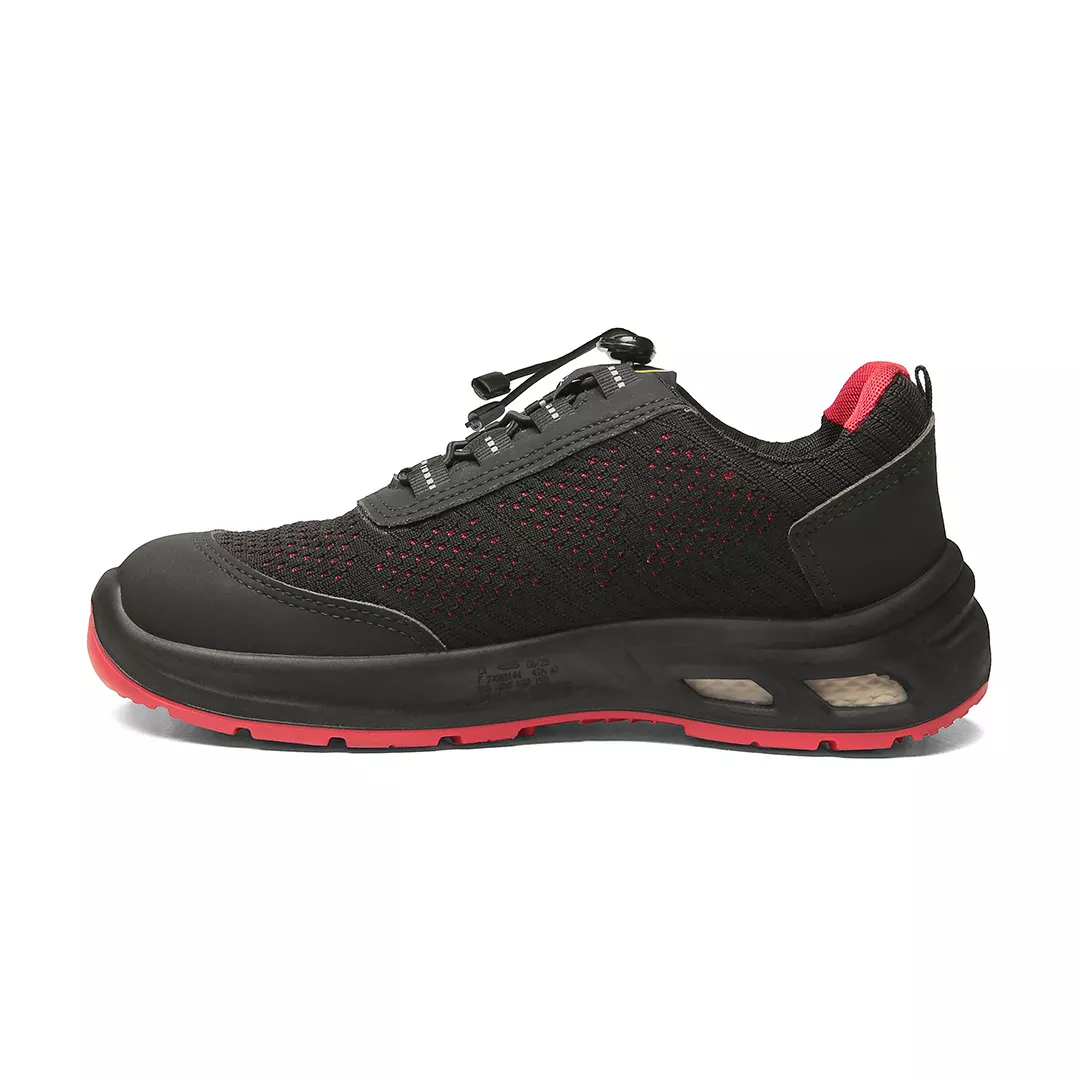 DETROIT ECO BTHT PRETO COM SOLADO VERMELHO TRIDENSIDADE (ESD)