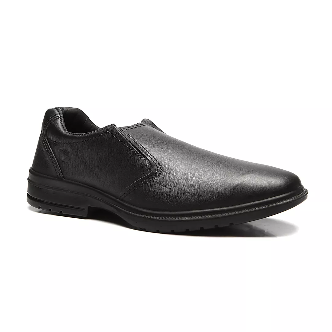 TURIM SSNL SAPATO DE ELÁSTICO PRETO COURO HIDROFUGADO 