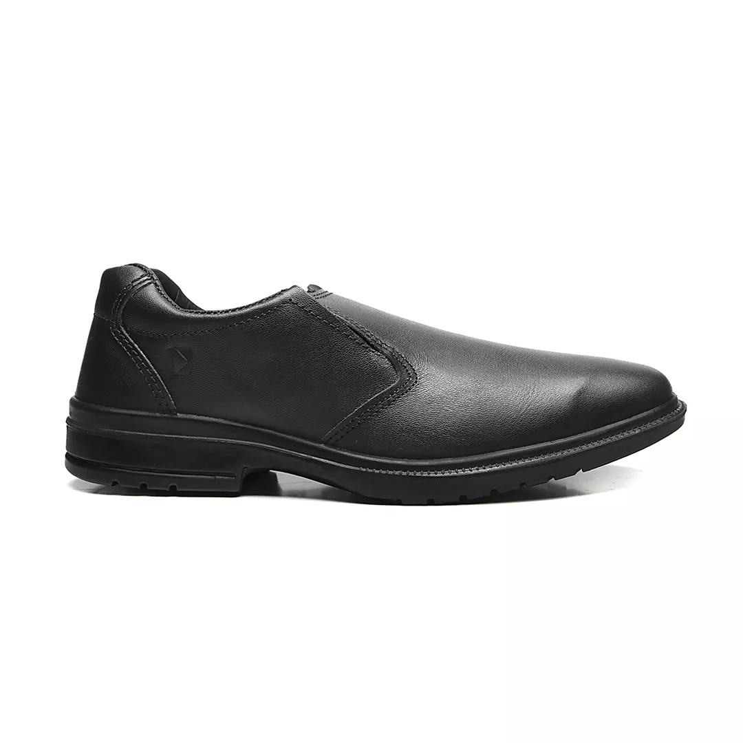 TURIM SSNL SAPATO DE ELÁSTICO PRETO COURO HIDROFUGADO 
