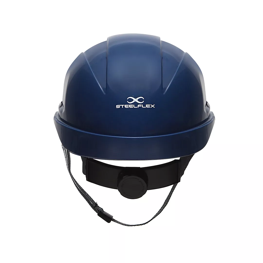 Capacete Steelflex Turtle Azul Marinho com Aba Frontal, Suspensão