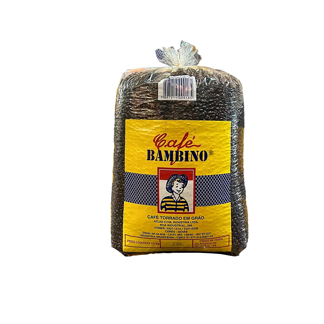 CAFÉ EM GRÃOS TORRADO 10KG - CAFÉ BAMBINO