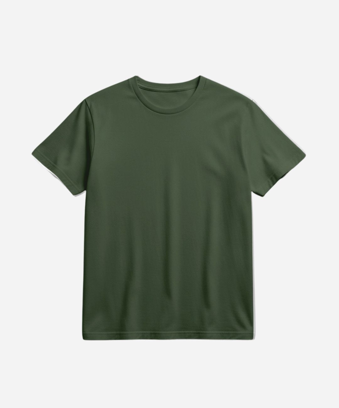 Camiseta Masculina Premium Verde Militar Sem Costu... - FASHION LIST