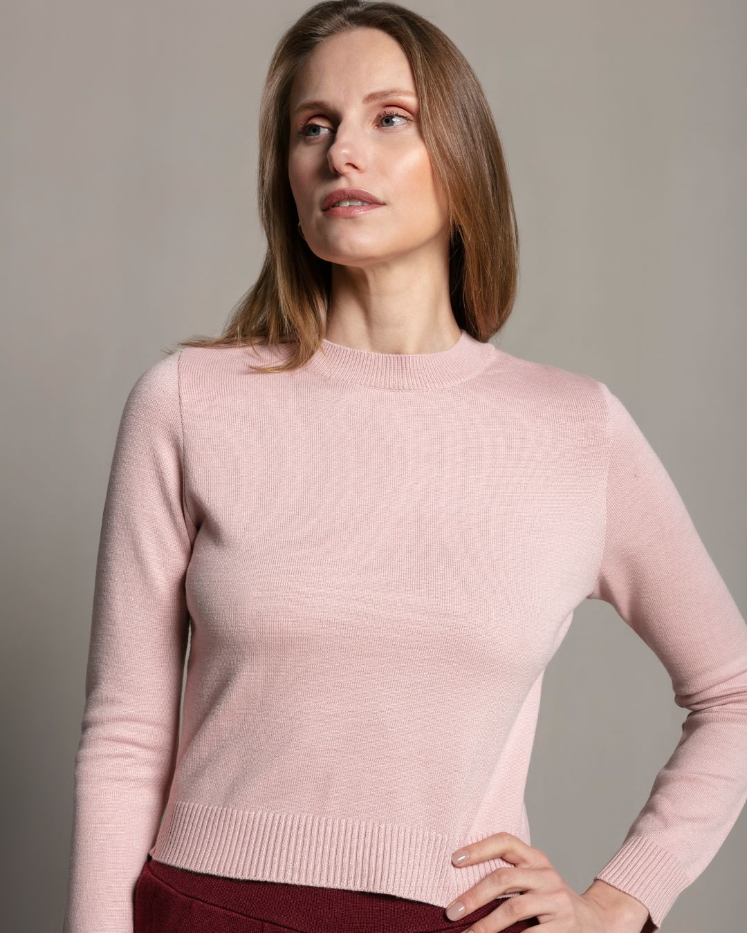 Blusa Básic soft Rosa Claro - Maria Pavan