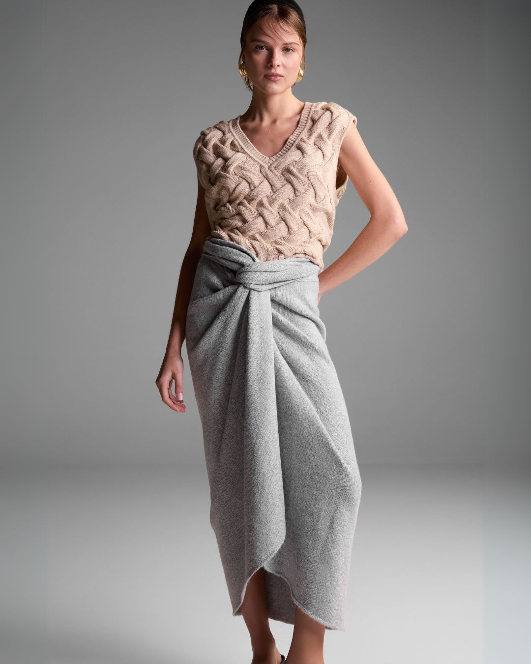 Saia Envelope Cinza - Maria Pavan