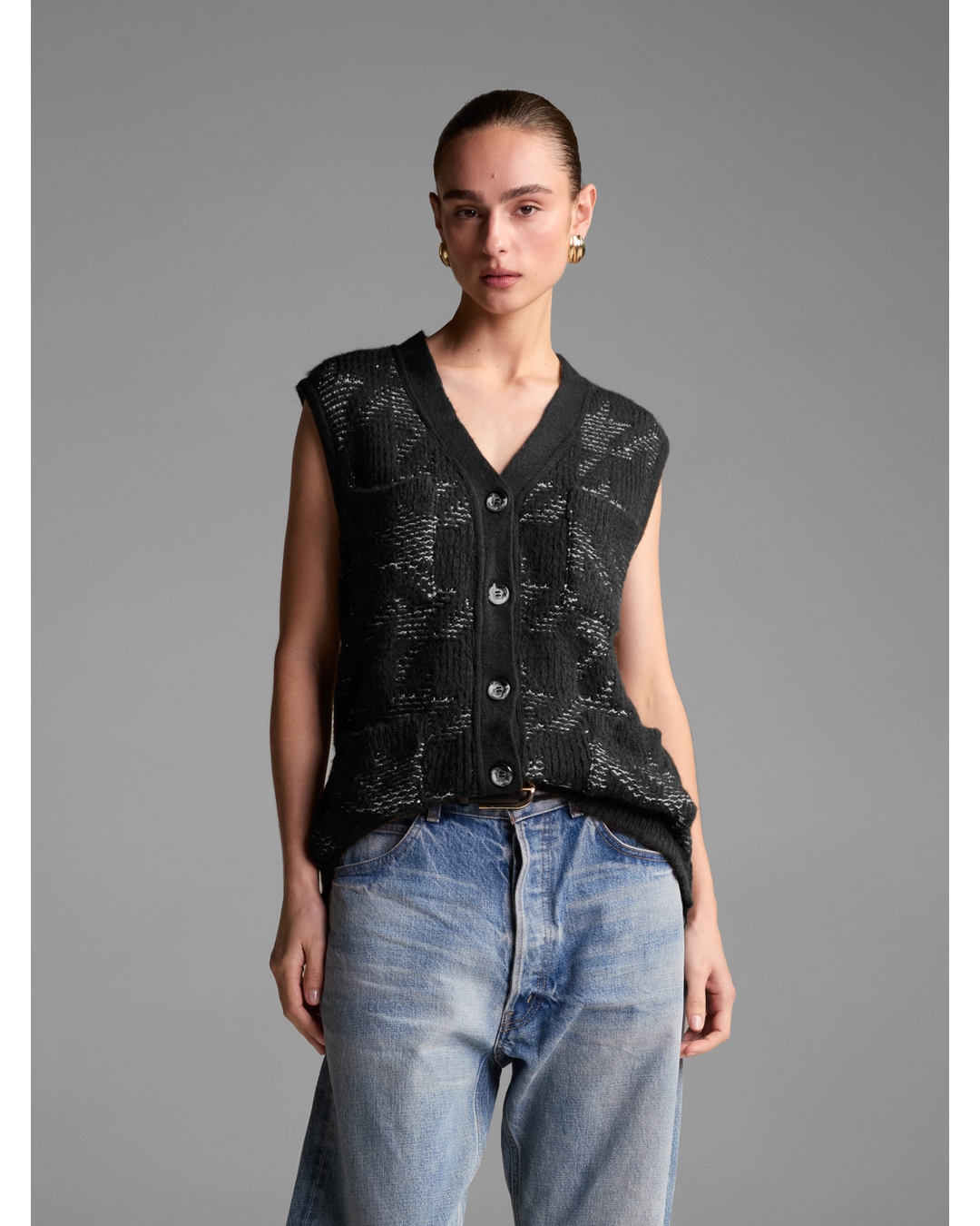 Colete Rockfeller Preto - Maria Pavan