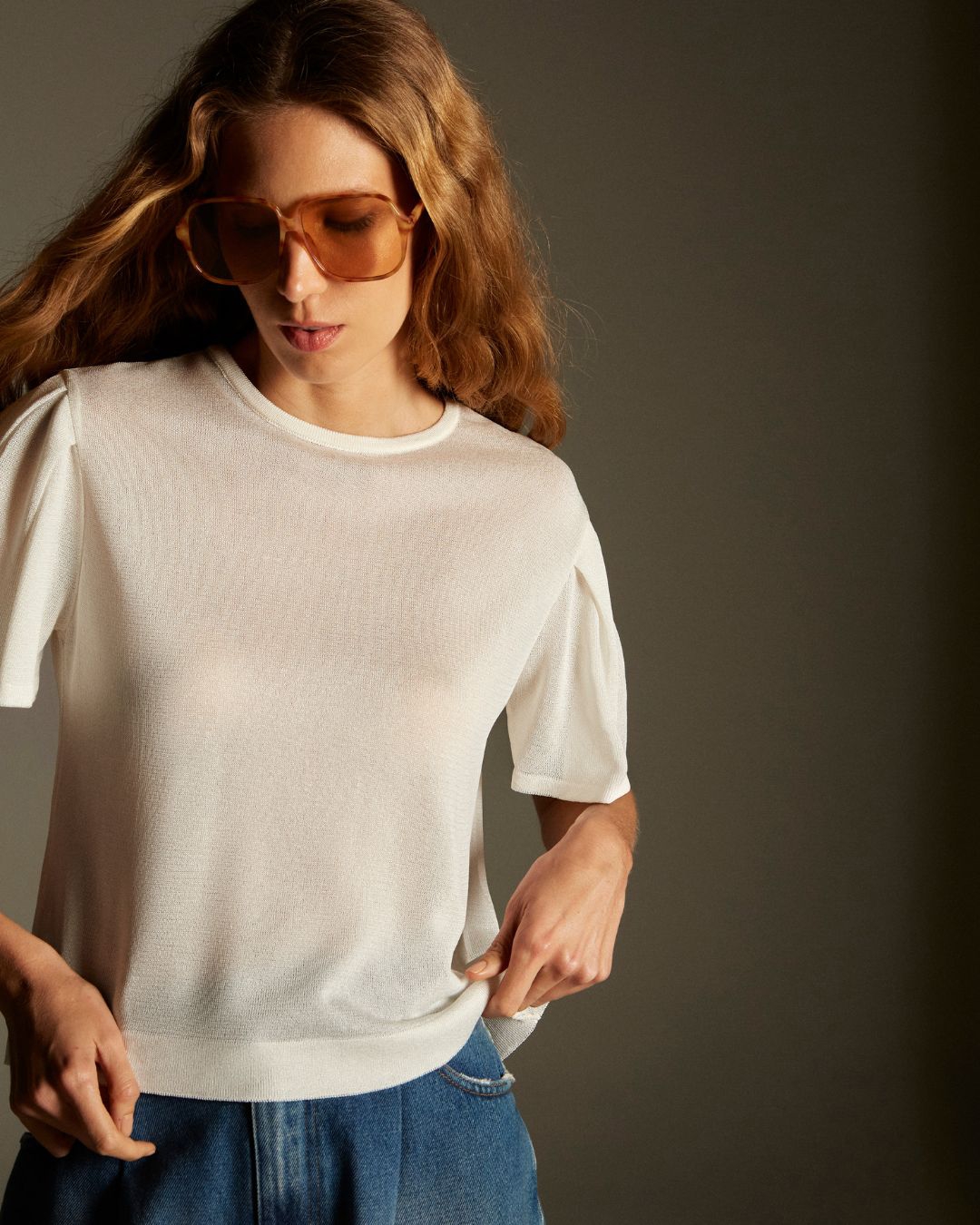 Blusa Costa Amarrações Glicínia Branco - Maria Pavan