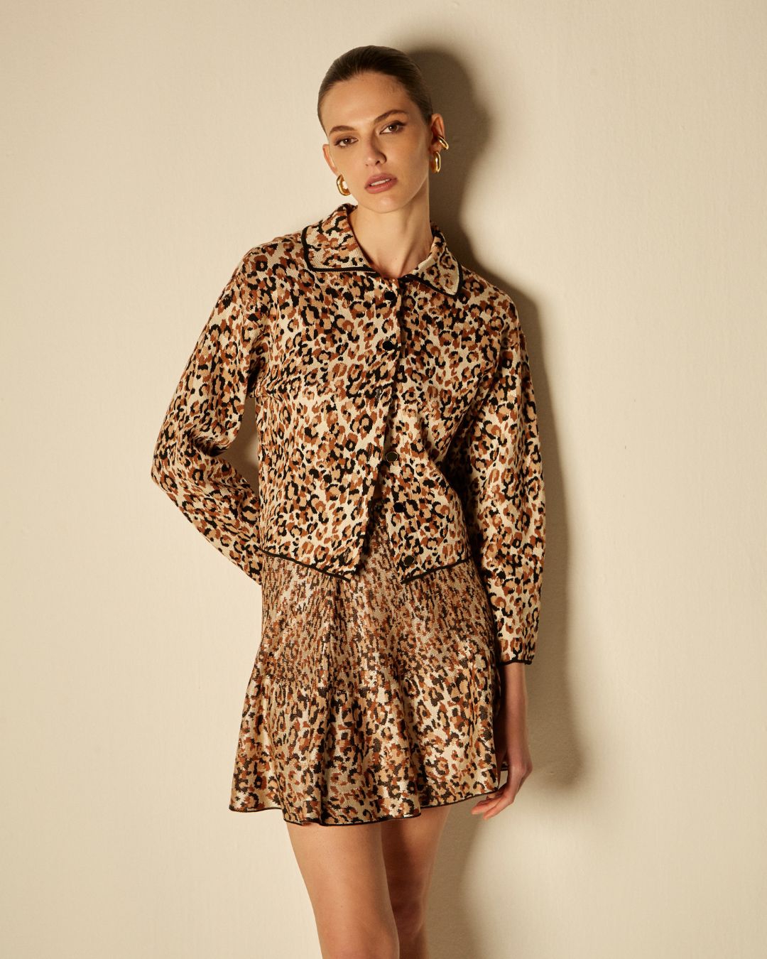 Casaco Animal Print Gardênia - Maria Pavan