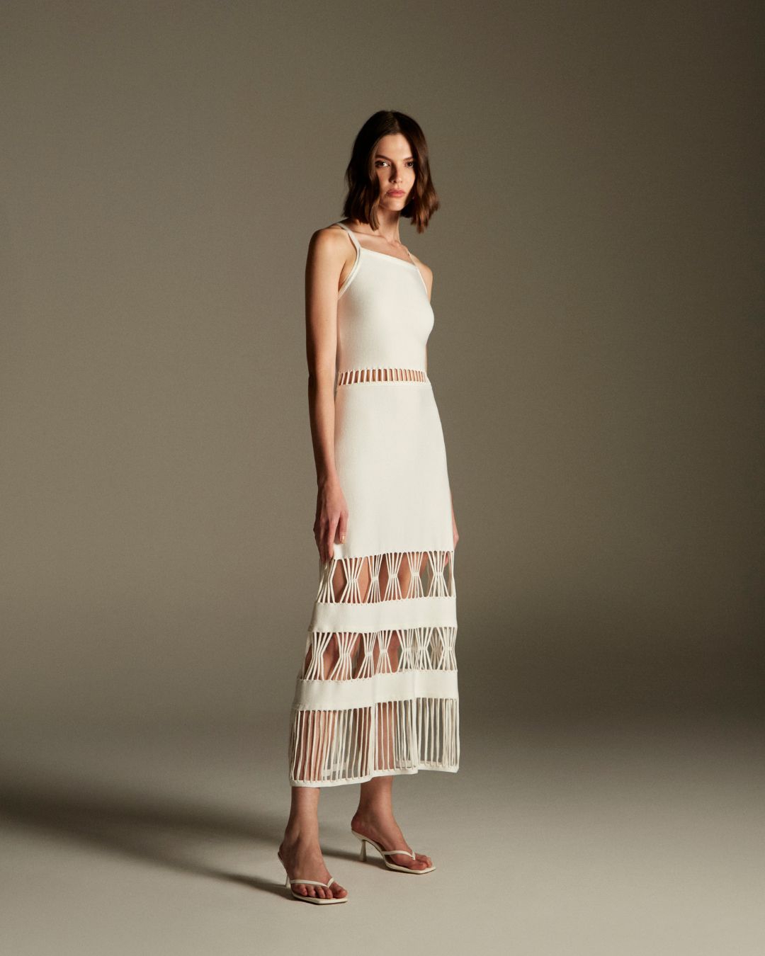 Vestido Estrelícia Branco Off White - Maria Pavan