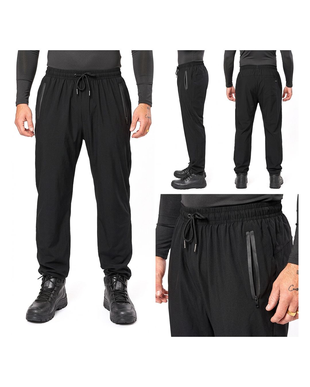 Calça Esportiva com bolsos com zíper - Arsenal da Fé 