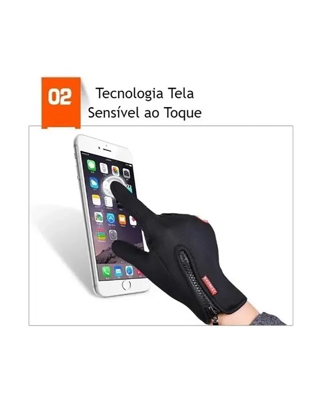 Par de Luvas impermeáveis térmicas