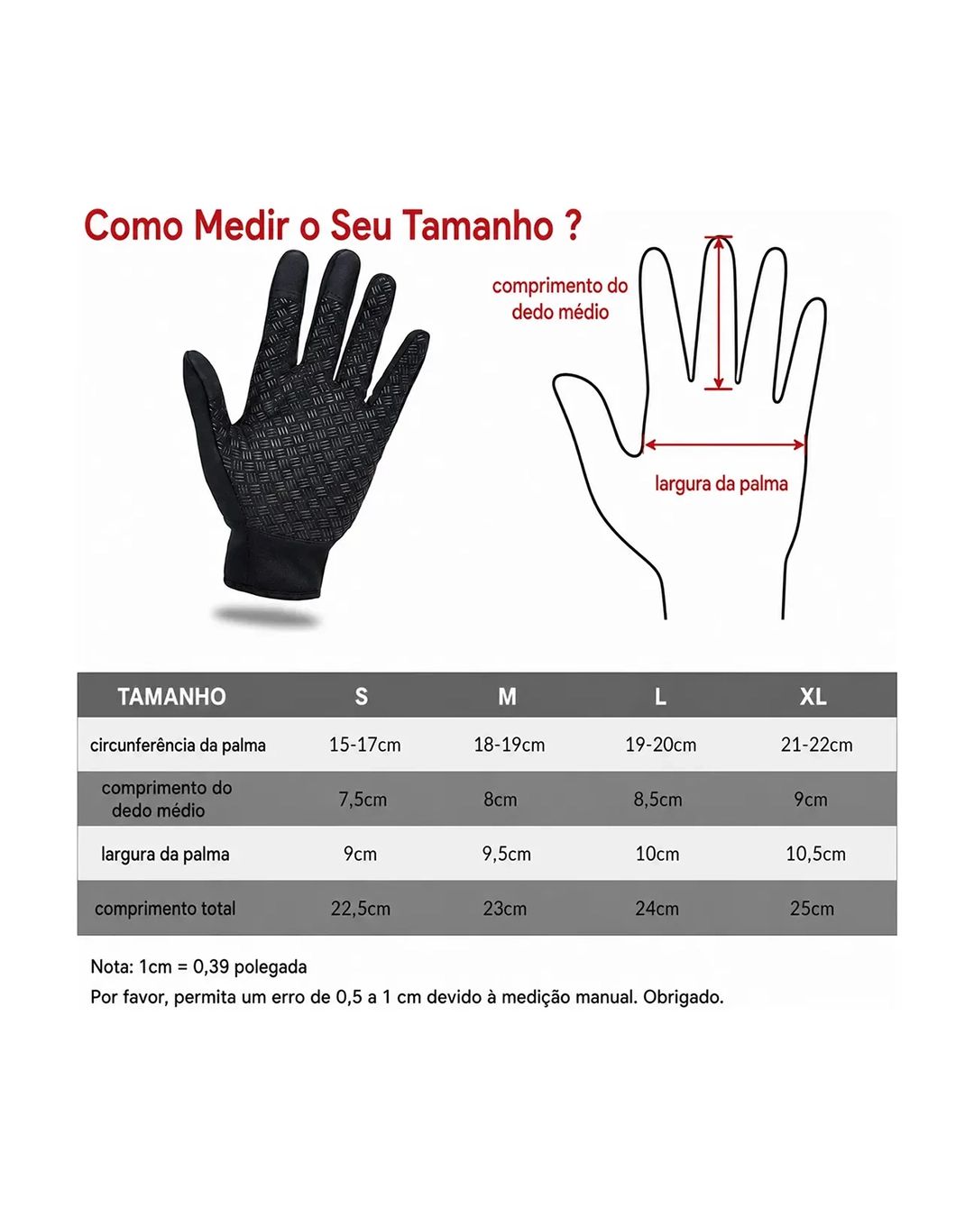 Par de Luvas impermeáveis térmicas