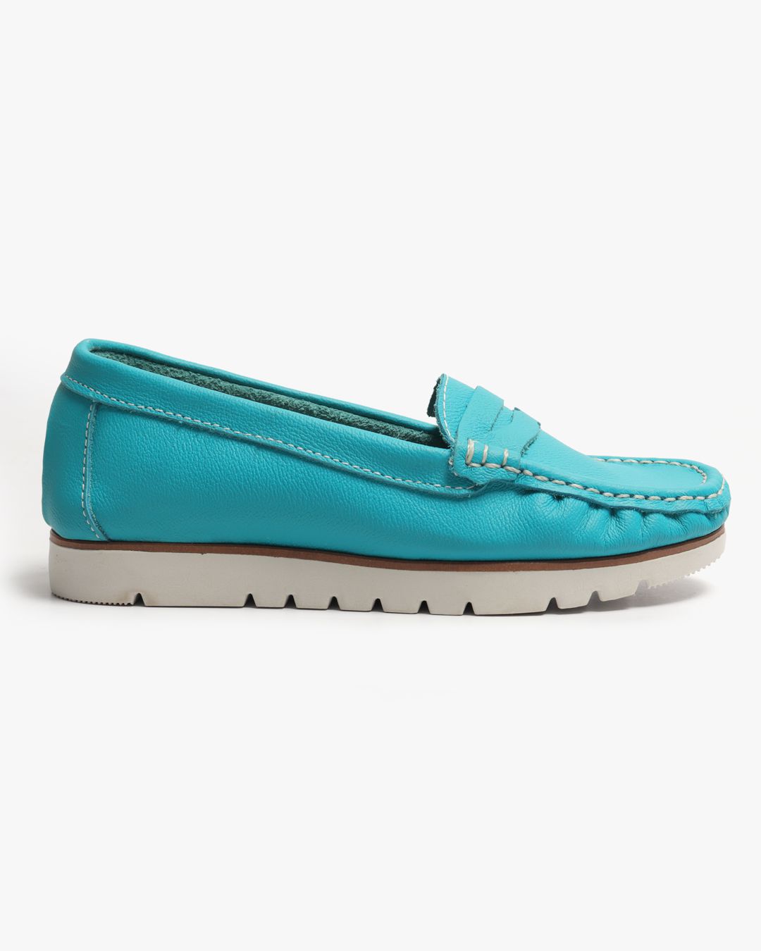 Mocassim Feminino Tratorado Azul Malta - Malta Shoes