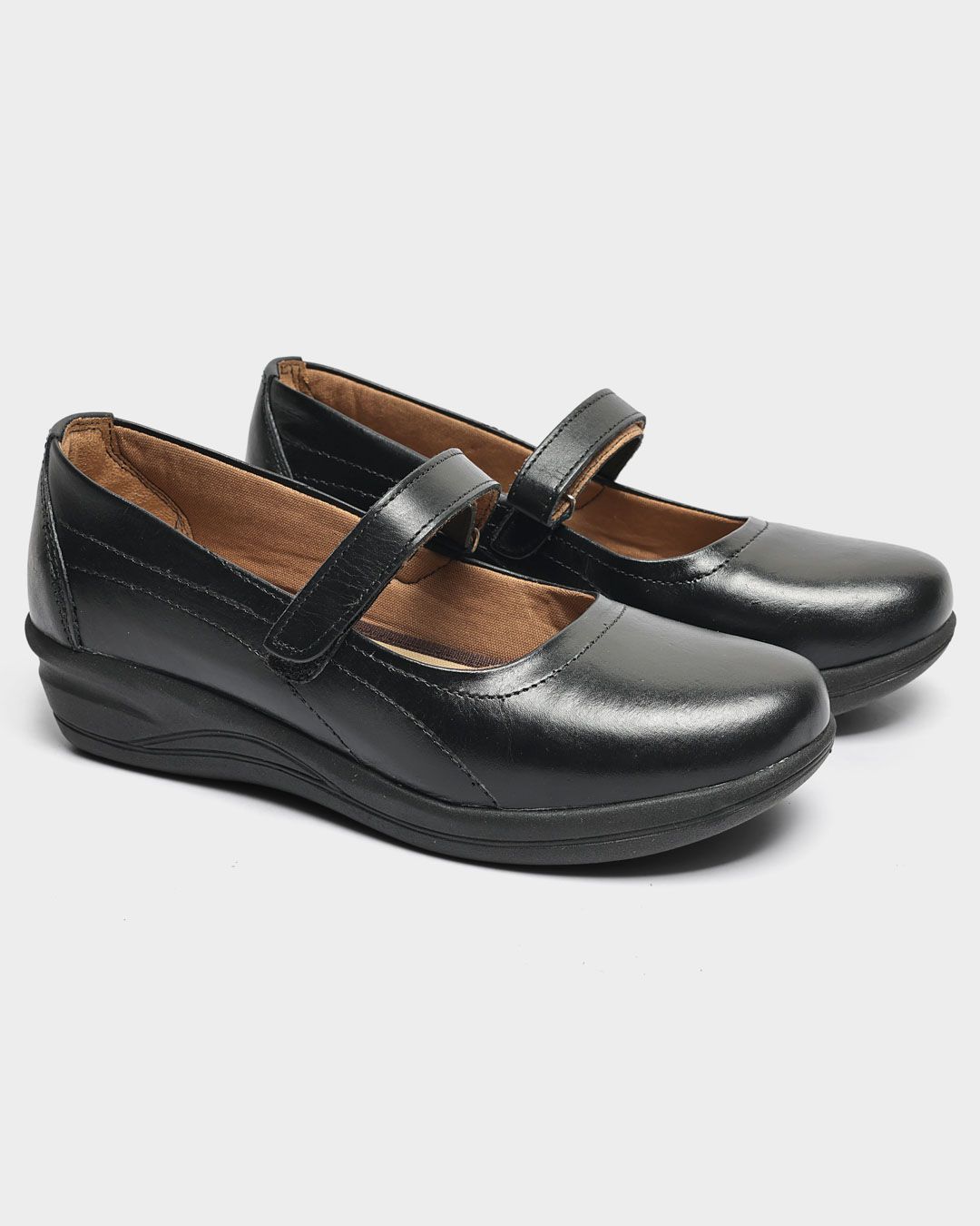 Sapatilha Boneca Em Couro Preta Malta - Malta Shoes