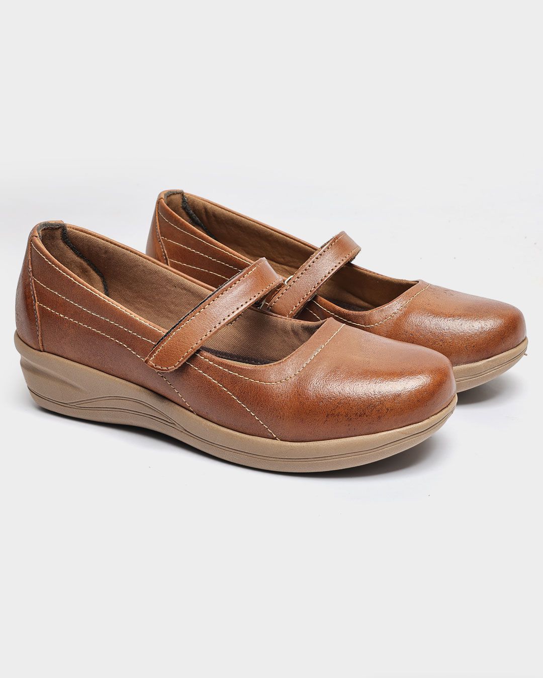 Sapatilha Boneca Em Couro Caramelo Malta - Malta Shoes