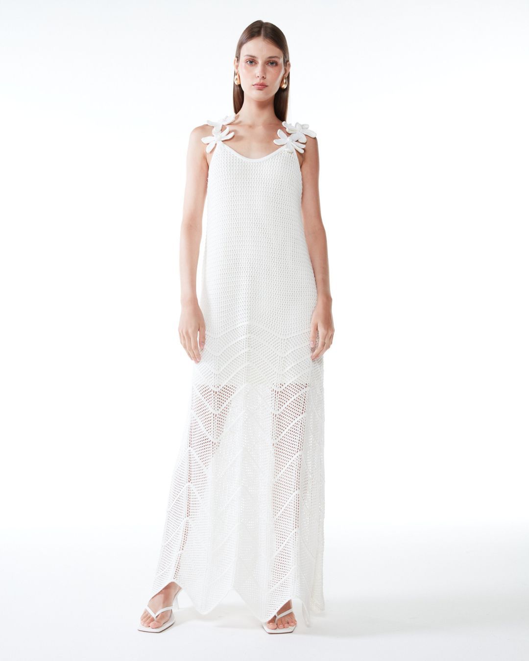 Vestido Creta Off White - Maria Pavan