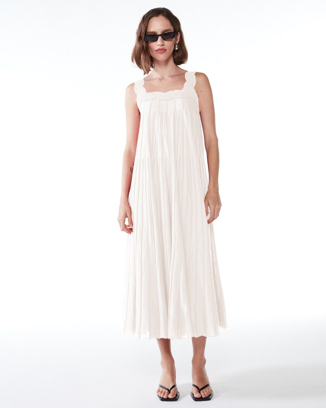 Vestido Janina Branco - Maria Pavan