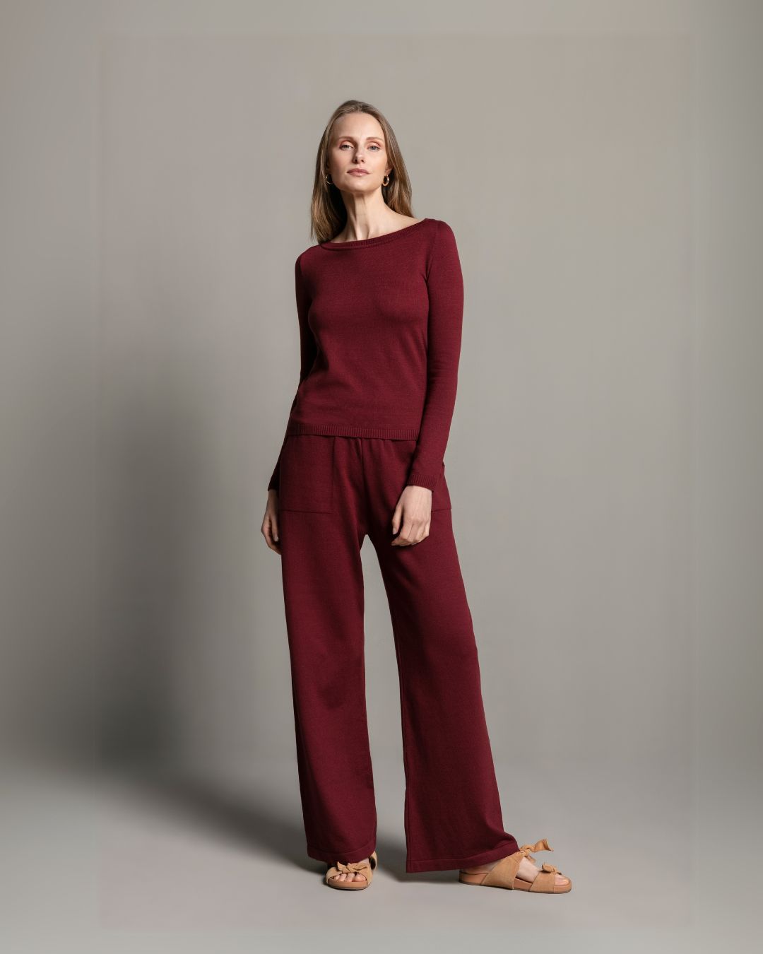 Calça Pure Algodão Bordô - Maria Pavan