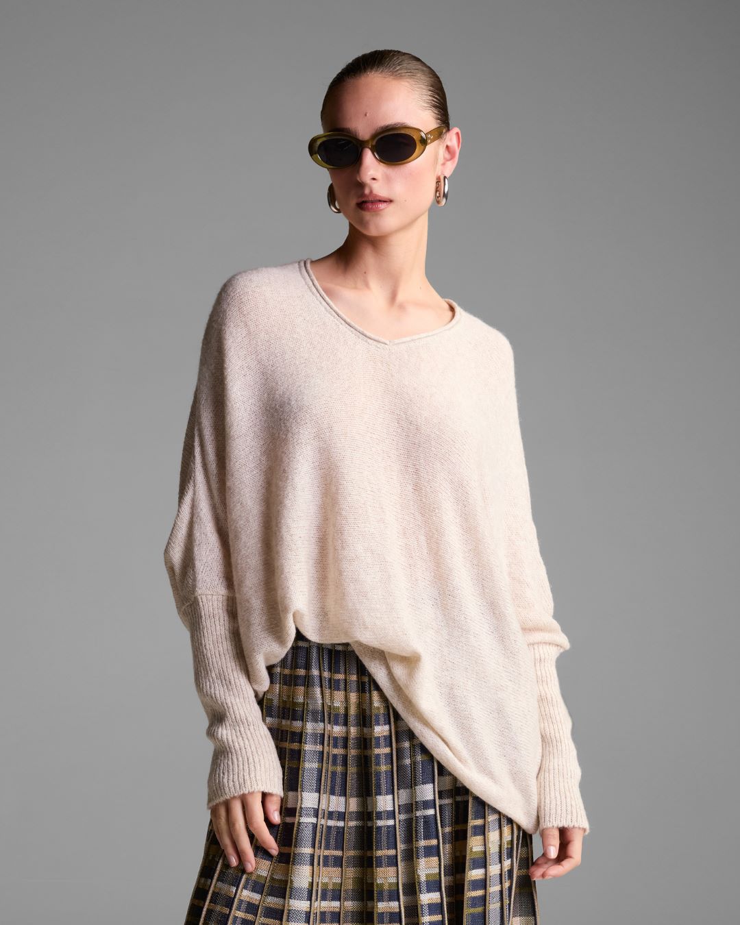 Tricot Manteaux Branco - Maria Pavan
