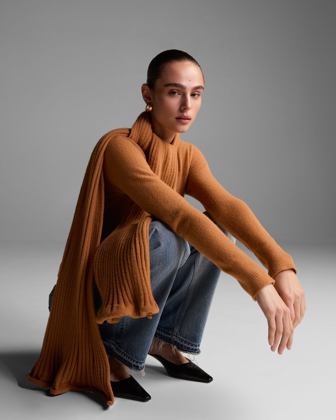 Blusa Ritmo Lisa Camel - Maria Pavan