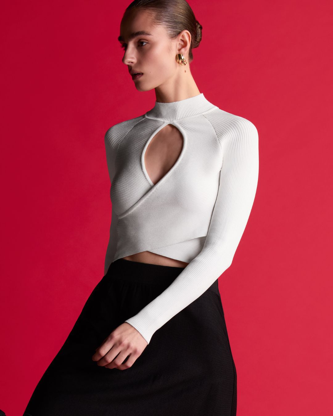 Blusa Transpasse Tati Off White - Maria Pavan