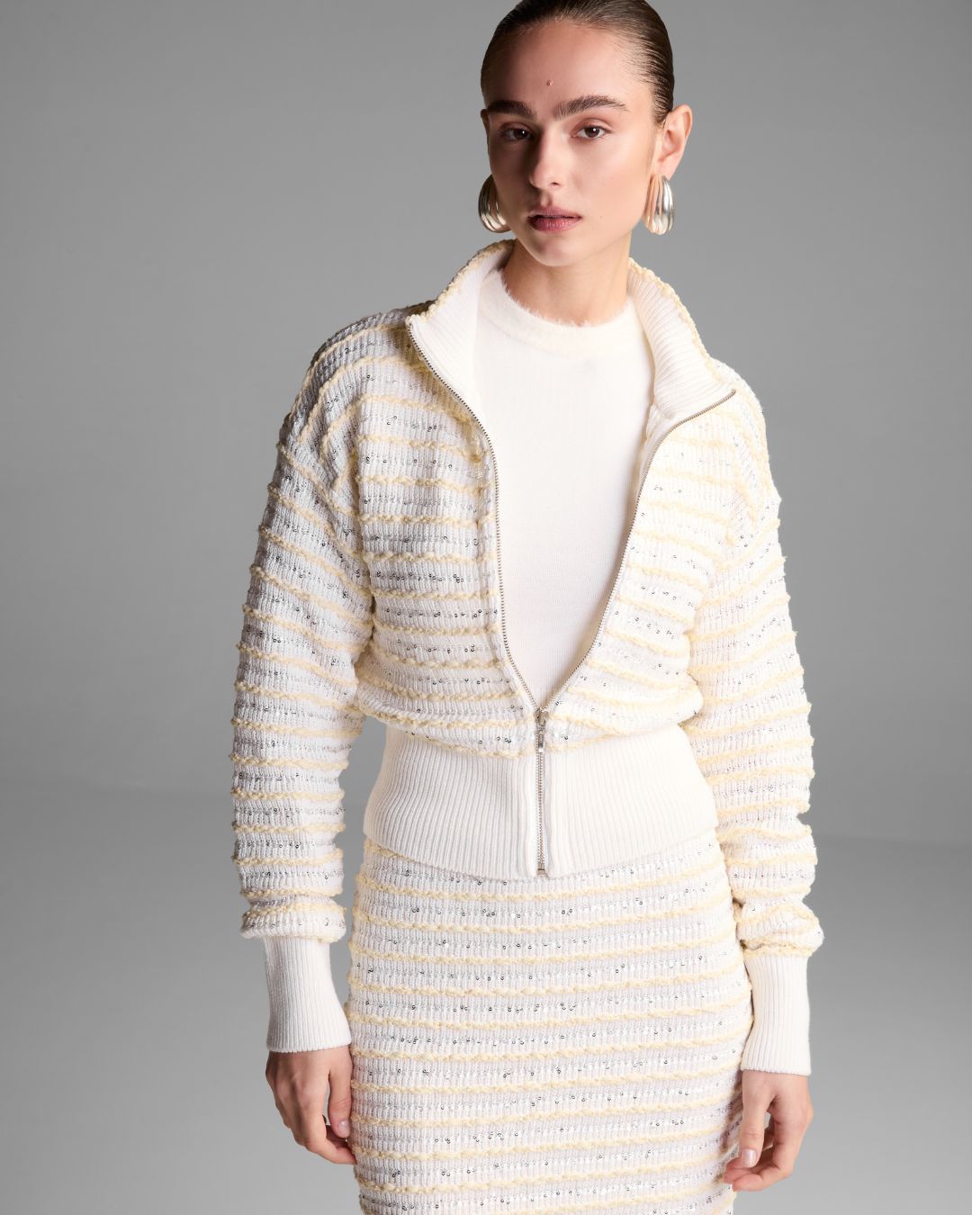 Jaqueta Chelsea Off White - Maria Pavan