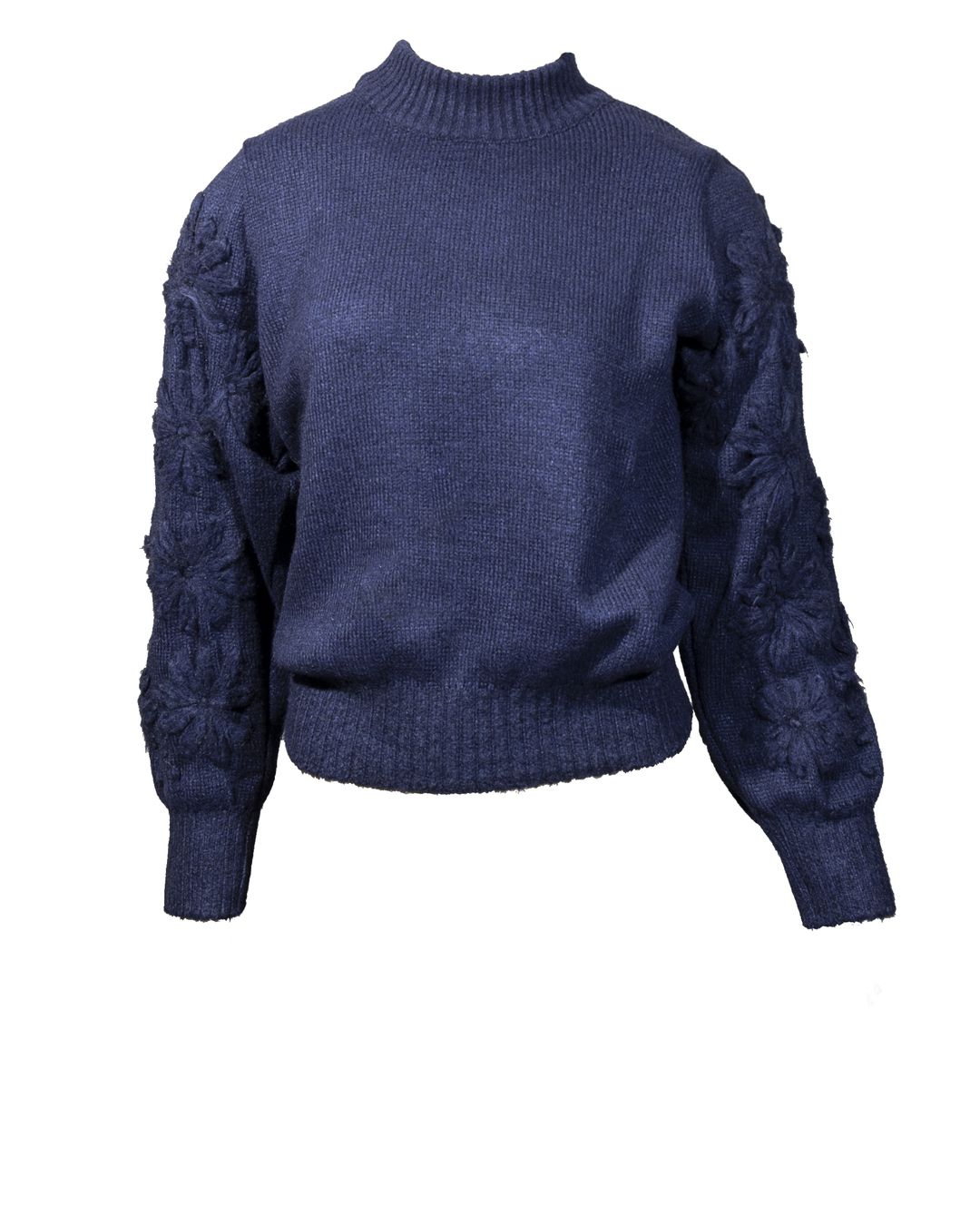Blusa Levi Bordada Azul Marinho - Maria Pavan
