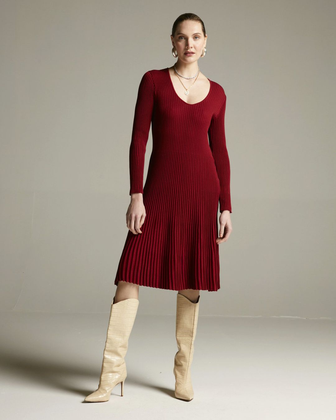 Vestido Vancouver Cherry- - Maria Pavan