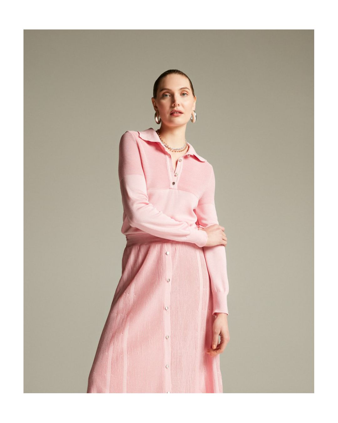 Blusa Estônia Rosa- - Maria Pavan