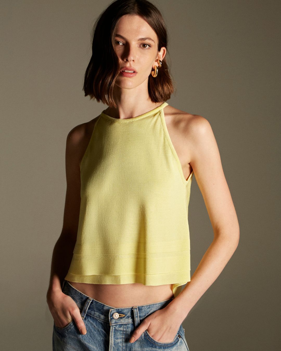 Blusa Peônia Verde Lima - Maria Pavan