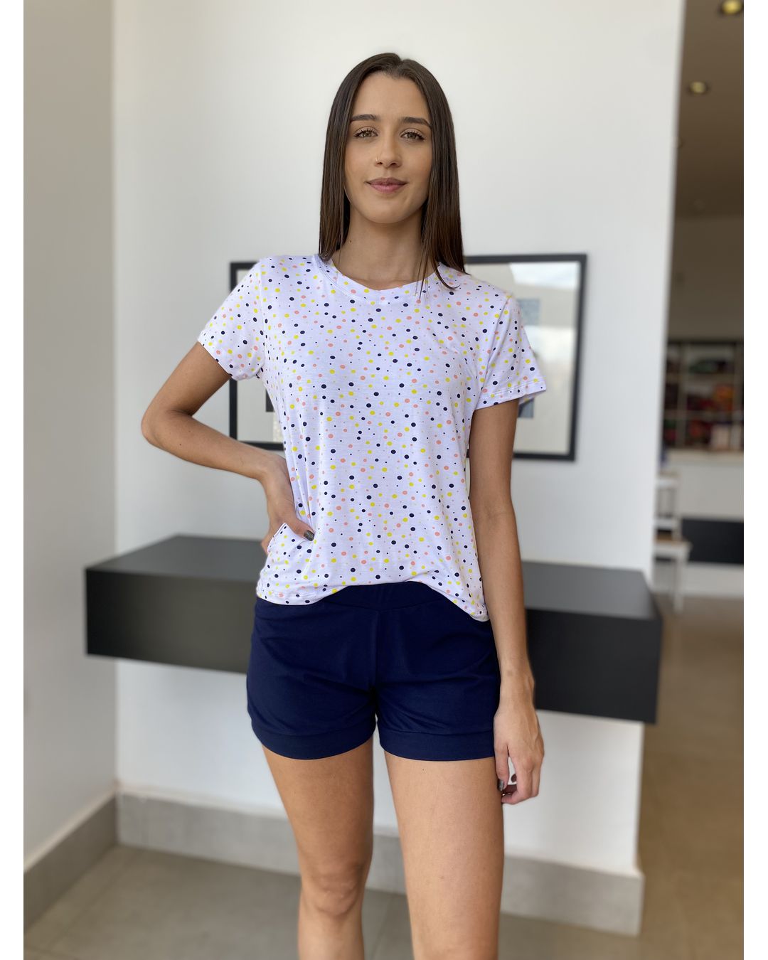 Pijama Feminino Curto Fl via