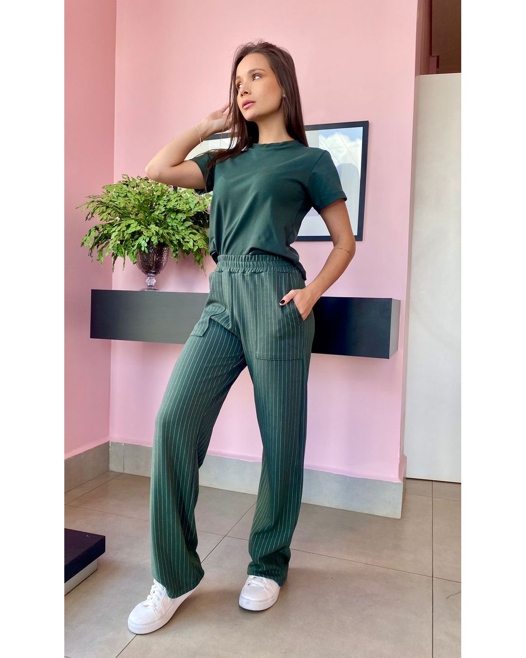 Conjunto Comfy Maria Flor Verde Militar - Mimo de Renda