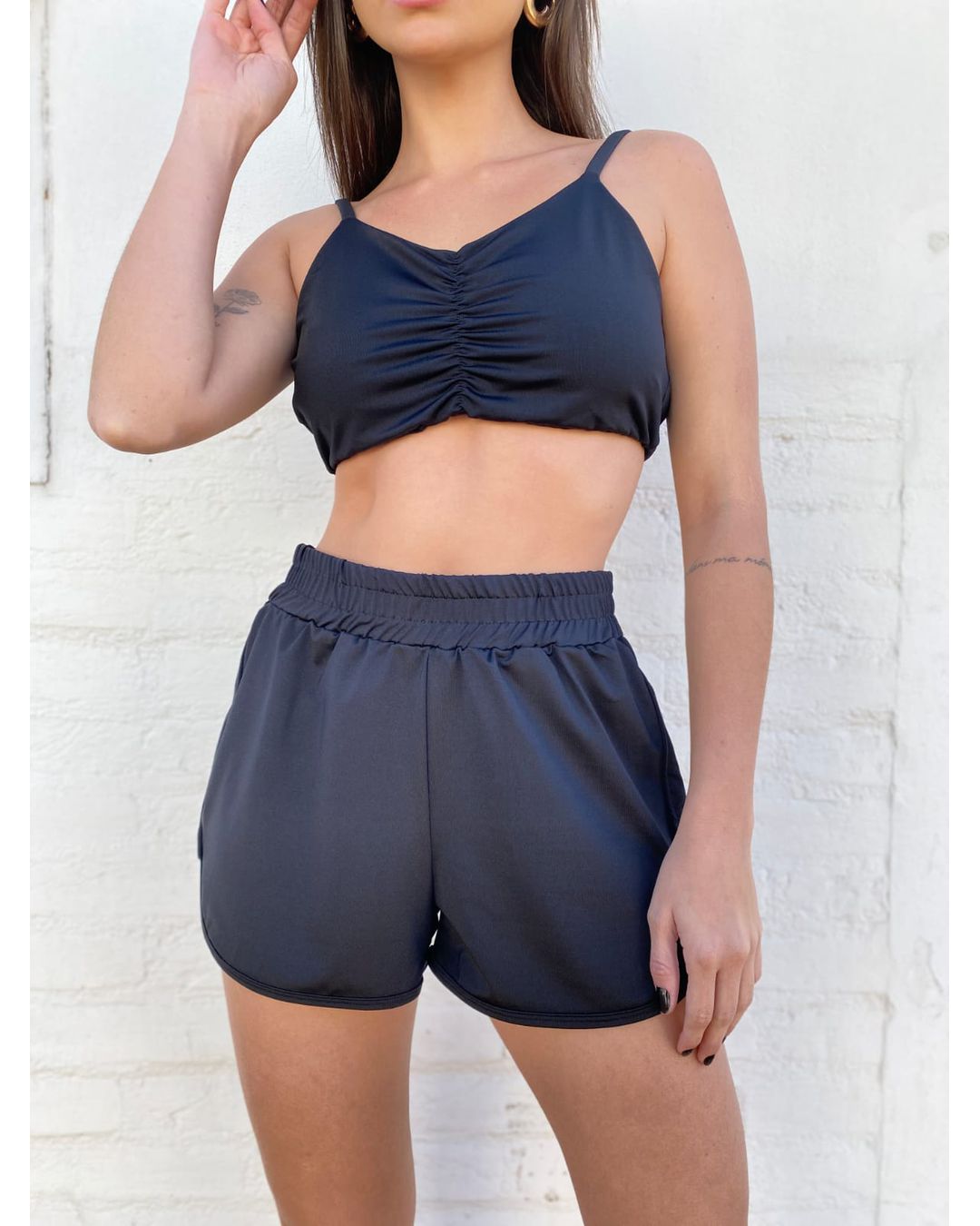 Conjunto Fitness Short e Top Beach - Mimo de Renda