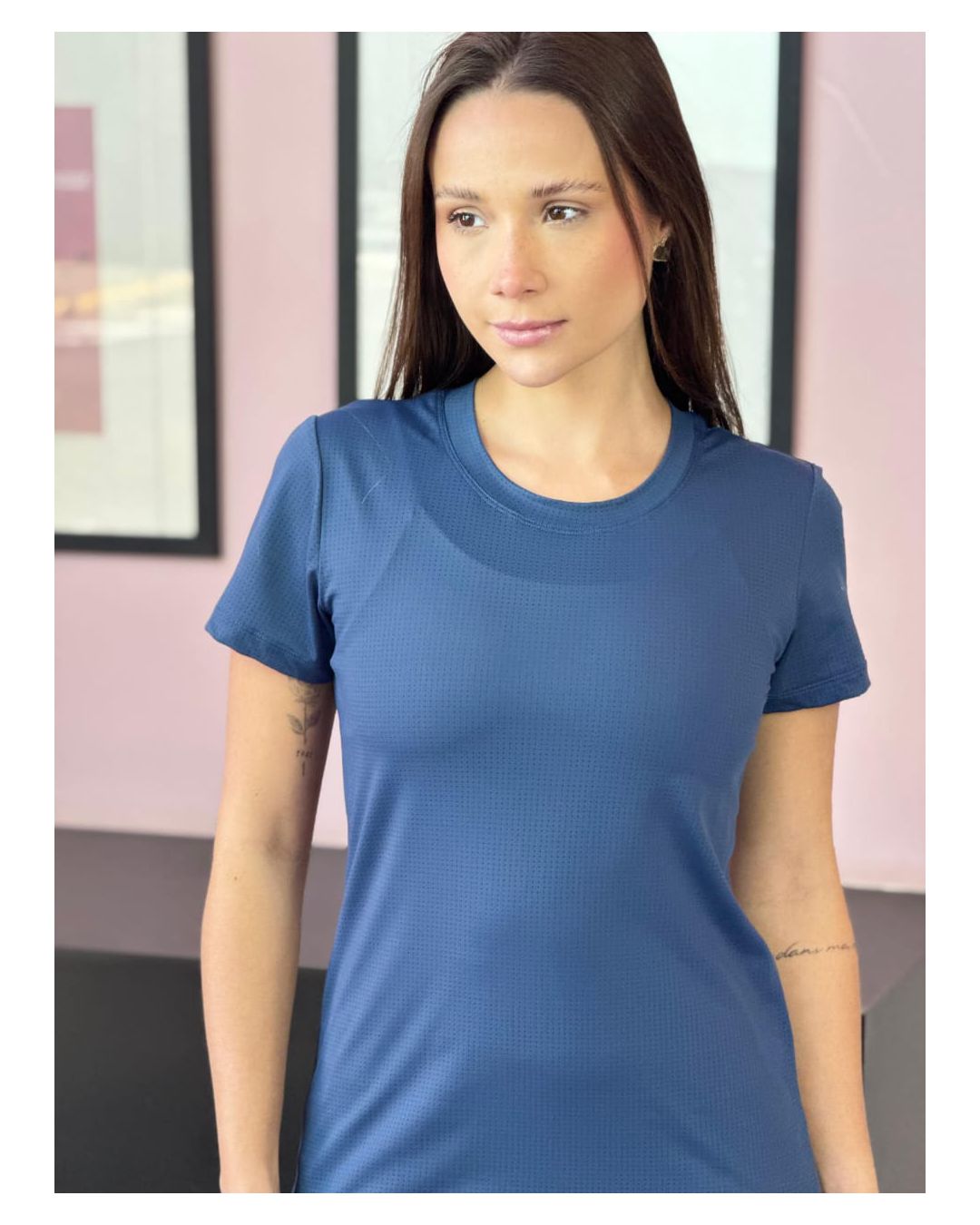 CAMISETA DRY FIT AZUL MARINHO - Mimo de Renda