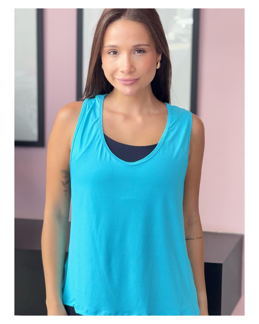 REGATA DRY FIT AZUL - Mimo de Renda