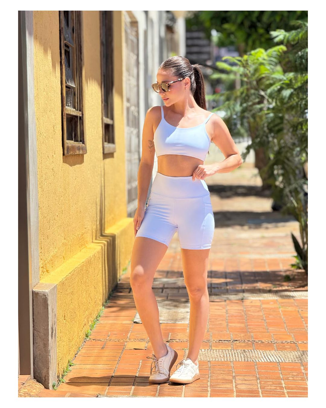 CONJUNTO FITNESS PRIME AZUL BEBÊ - Mimo de Renda