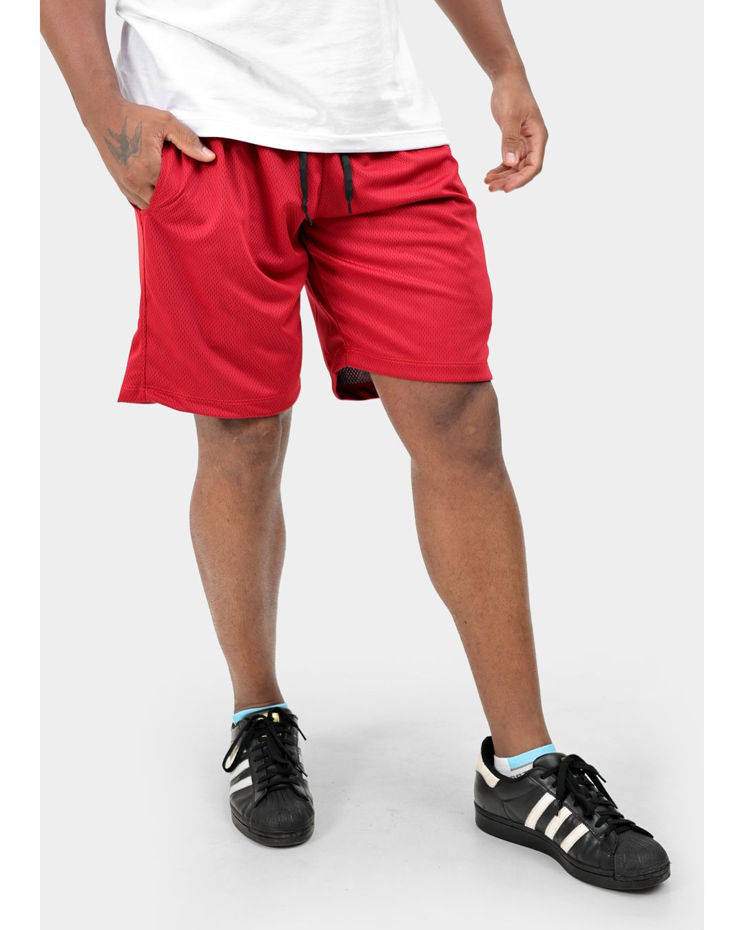 Bermuda Masculina DryFit Vermelha - Techmalhas
