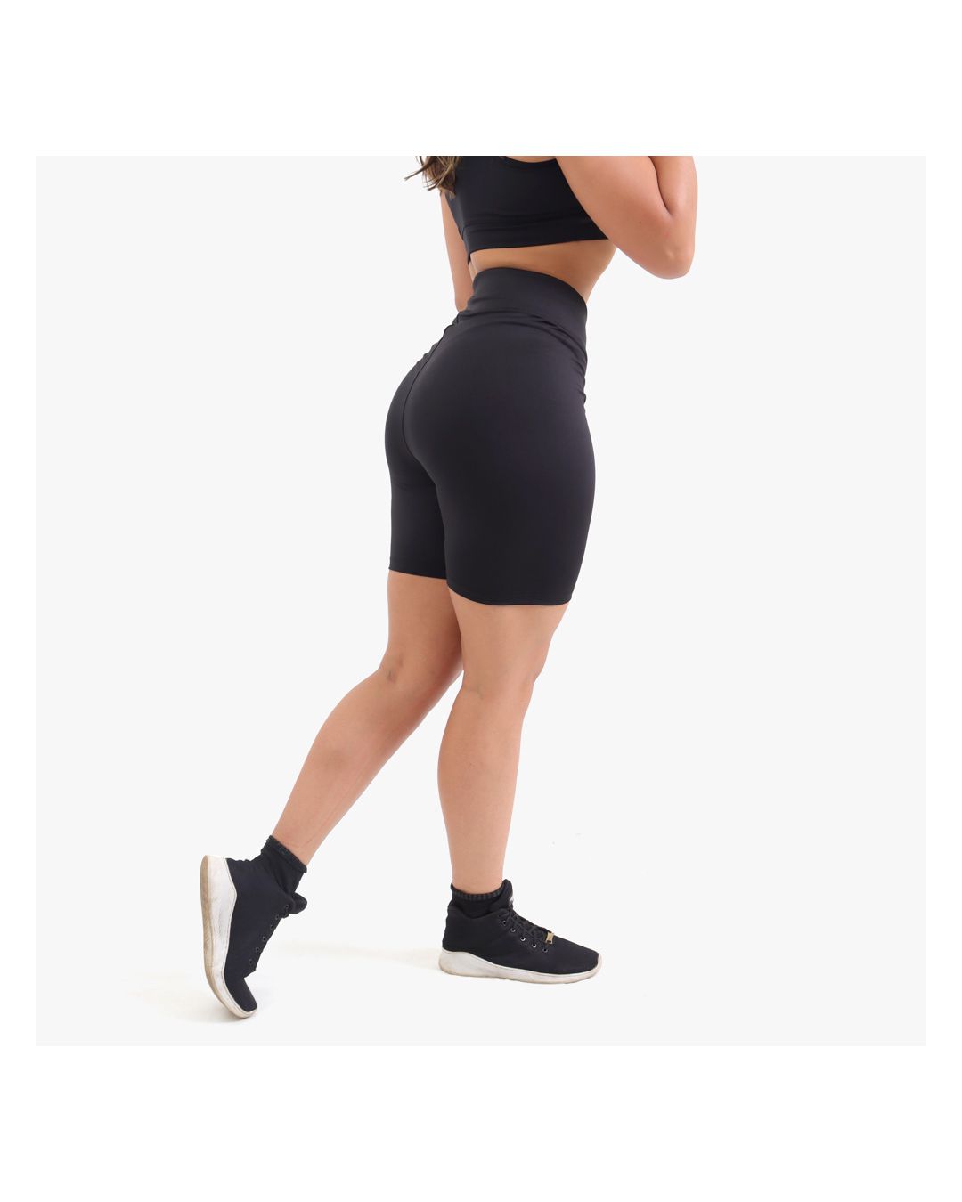 Bermuda Leggin Feminina Preta - Techmalhas