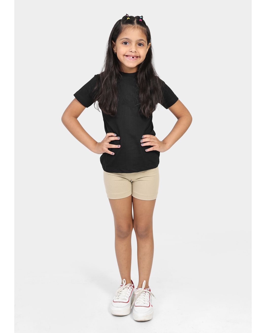Bermuda Leggin Infantil Bege - Techmalhas