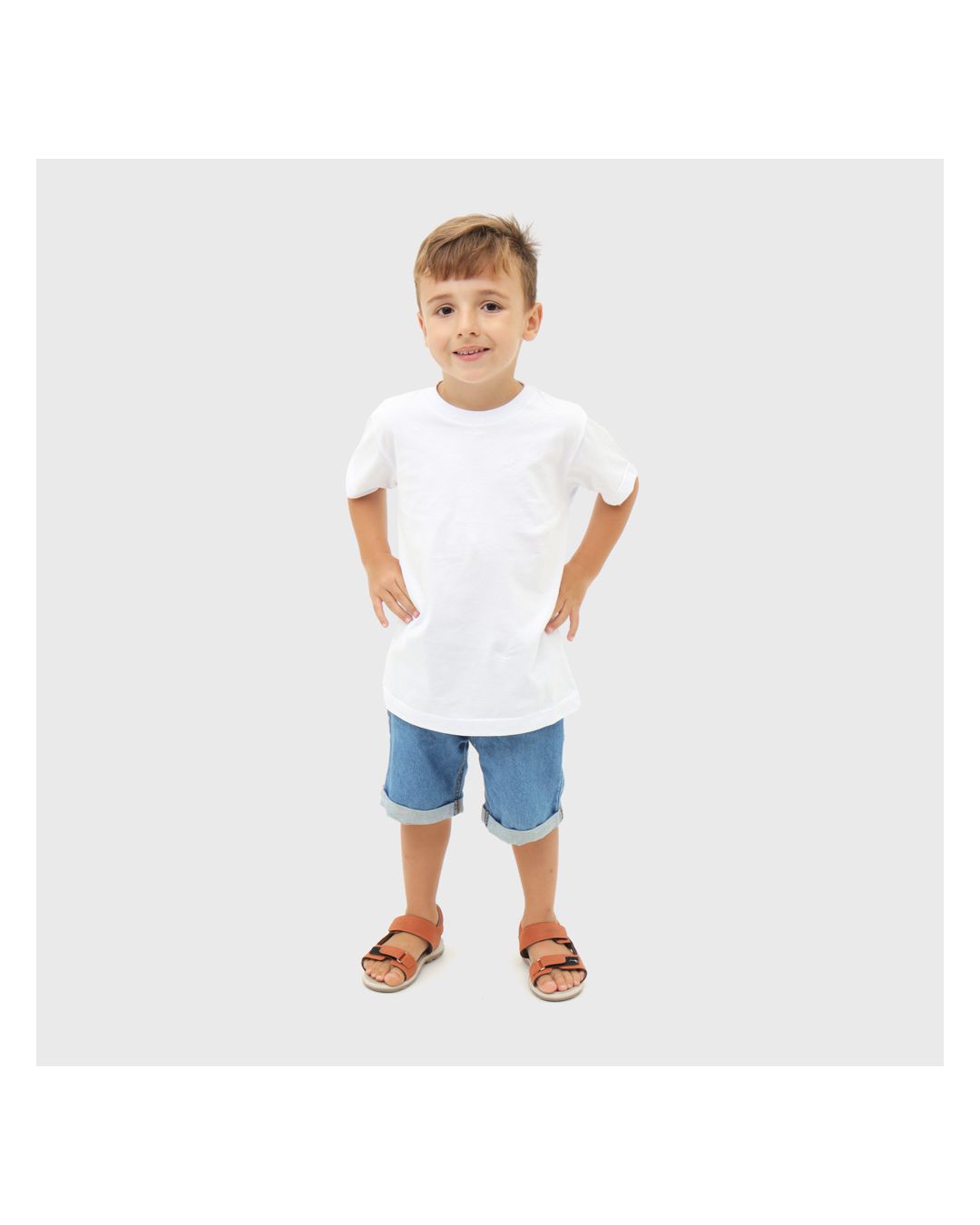 Camiseta Infantil Algodão Branca - Techmalhas