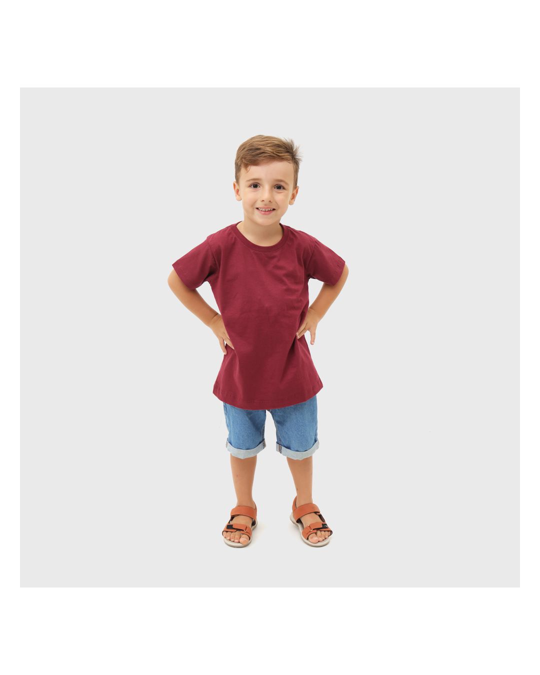 Camiseta Infantil Algodão Bordo - Techmalhas