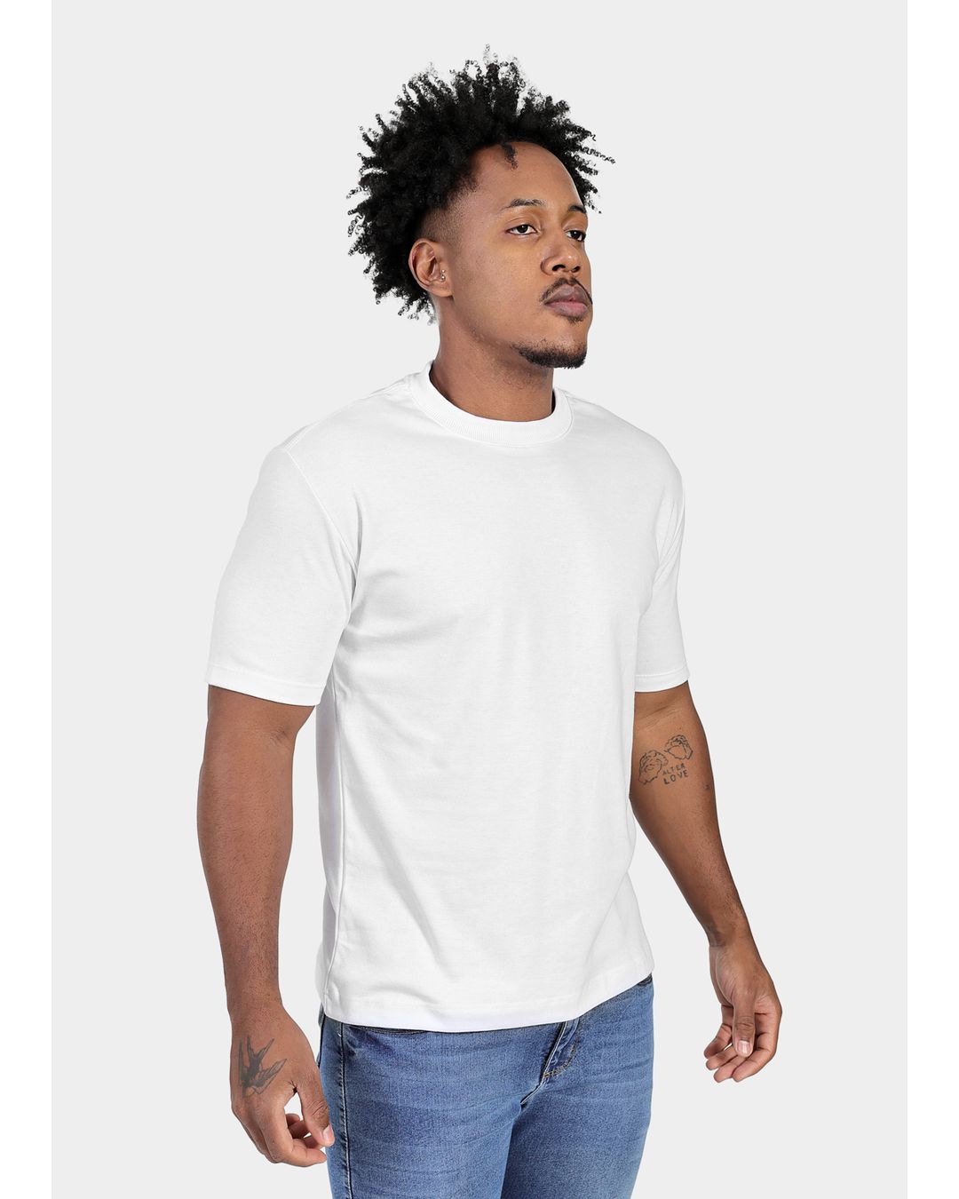Camiseta Masculina Básica Suedine OffWhite - Techmalhas