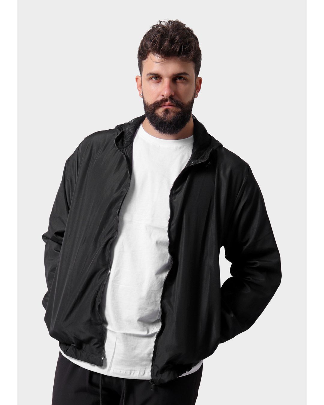 Jaqueta Corta Vento Masculina Impermeável Preto - Techmalhas