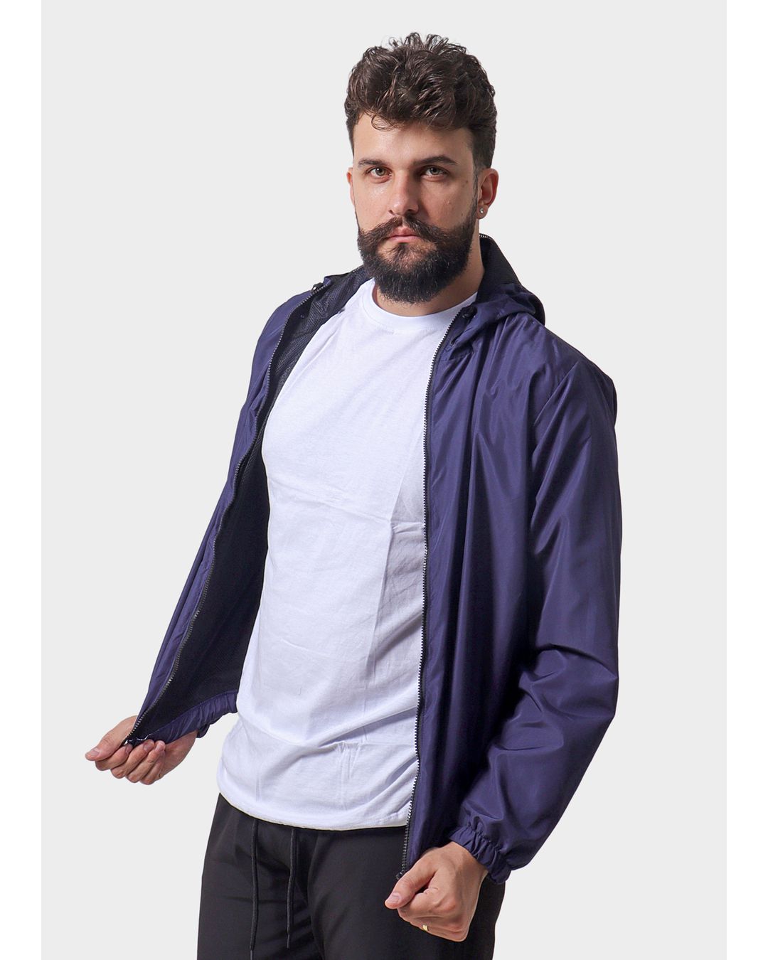 Jaqueta Corta Vento Masculina Impermeável Azul Mar... - Techmalhas