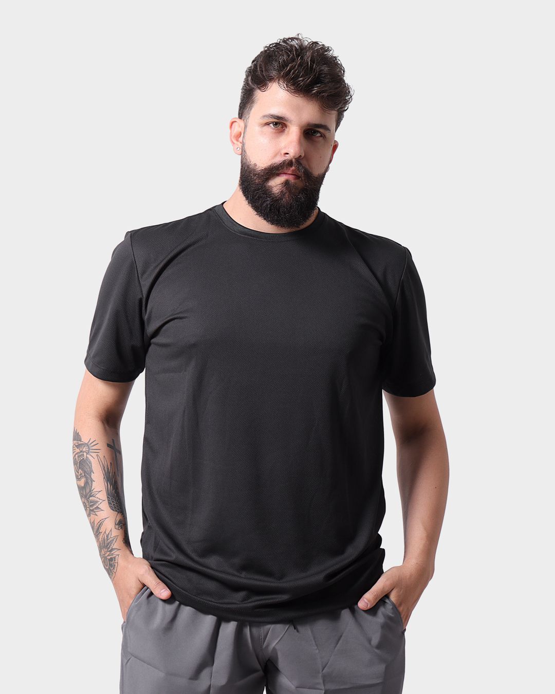 Camiseta Dryfit Masculina - Preto - Techmalhas