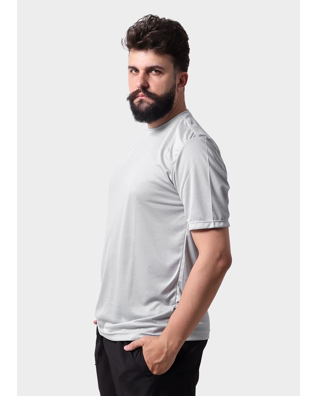 Camiseta Dryfit Masculina - Cinza - Techmalhas