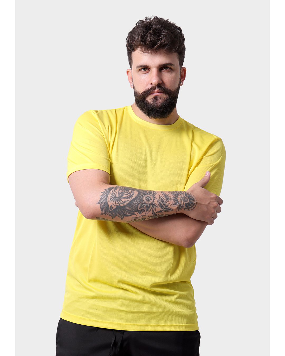Camiseta Dryfit Masculina - Amarela - Techmalhas