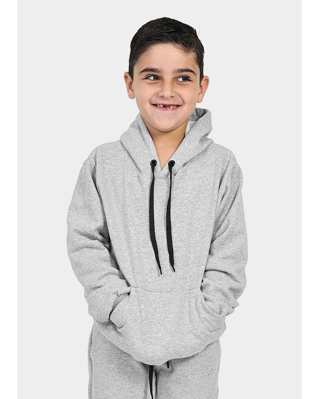 Moletom Canguru Infantil Cinza - Techmalhas