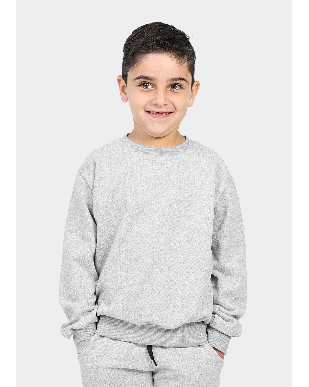 Moletom Infantil Careca Cinza - Techmalhas